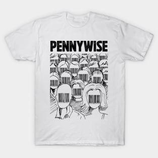 Barcode face Pennywise T-Shirt